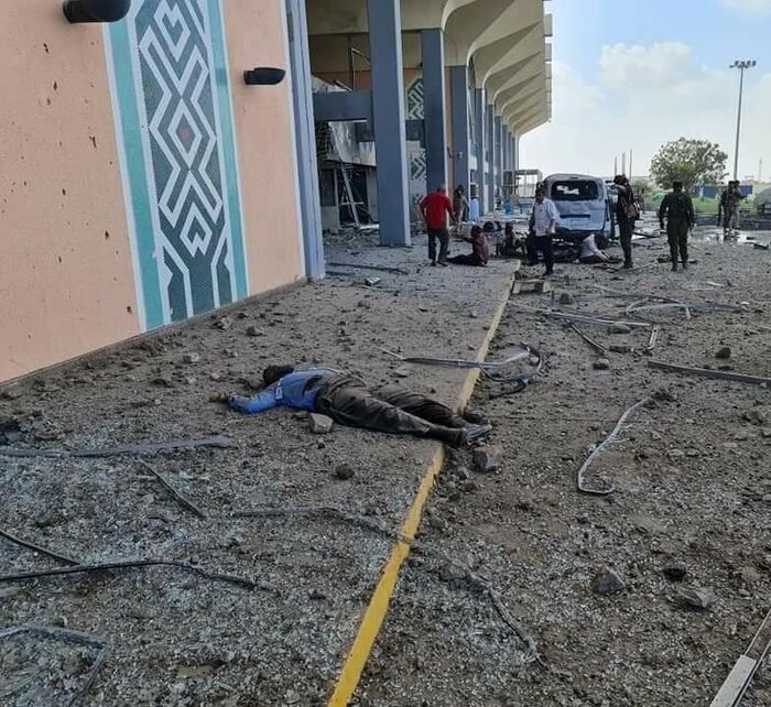 الحصيلة الأولية لضحايا انفجار مطار عدن