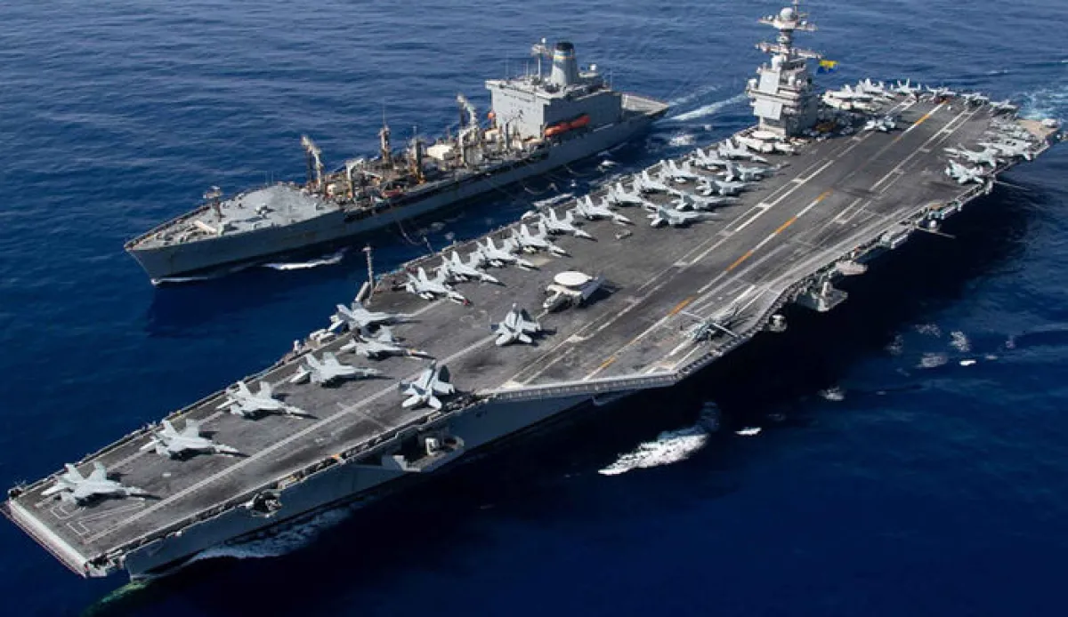 حاملة طائرات أمريكية تدخل الشرق الأوسط تمهيدًا لإسقاط النظام الإيراني