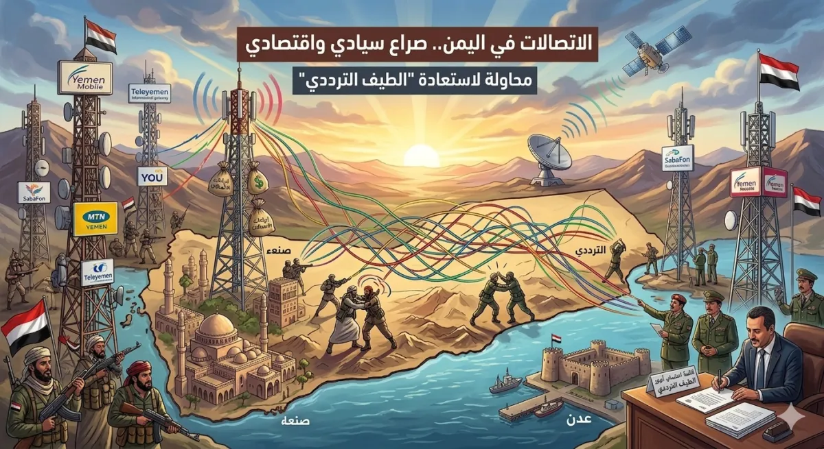 الاتصالات في اليمن.. صراع سيادي واقتصادي بين الحكومة والحوثيين يتجدد عبر «الطيف الترددي»