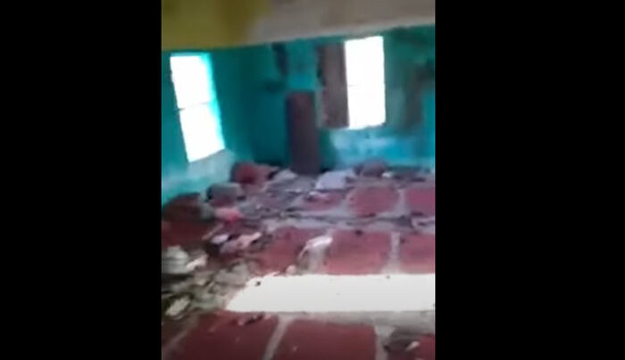 شاهد بالفيديو: «الإرهابة» تحول مسجدًا في جبل منارة بمقبنة إلى مجلس لتعاطي القات