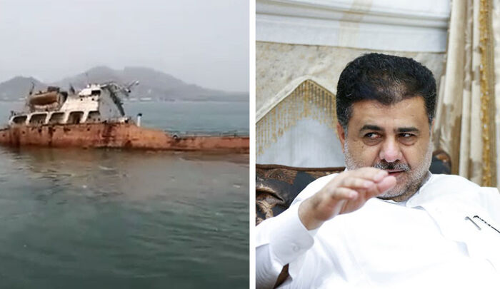 وزارة النقل تحمل شركة العيسي مسئولية غرق إحدى سفنه في خليج عدن وتتخذ هذاء الأجراء