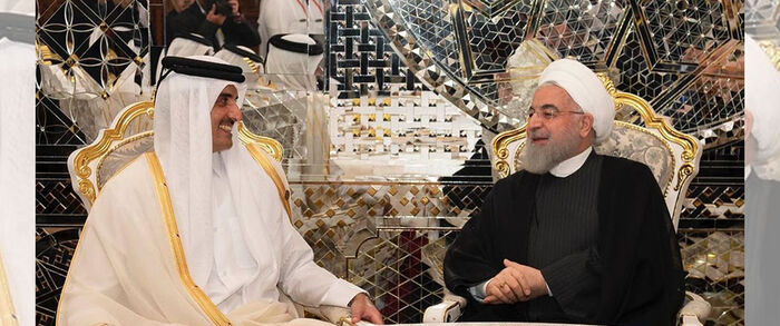 أمير قطر في إيران للمرة الأولى