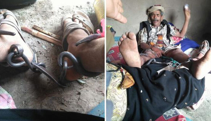 إب.. مشرف حوثي يختطف مسن ونجله والتعدي على أملاكه بدون سبب