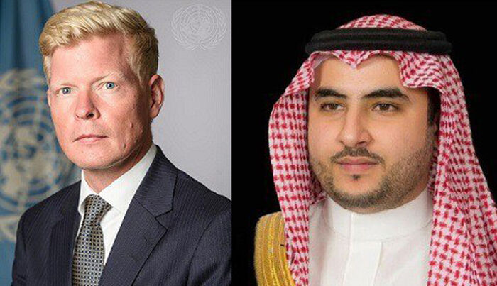 المبعوث الأممي يلتقي بنائب وزير الدفاع السعودي بشأن اليمن