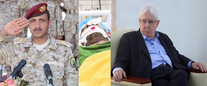 غريفيث يرفض اتهام الحوثي بشأن استشهاد ضابط الارتباط العقيد محمد الصليحي