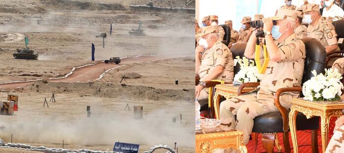 الجيش المصري يطلق المناورة العسكرية «ردع».. (فيديو)