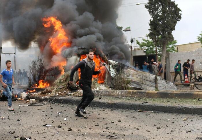 18 قتيلاً في انفجار سيارة مفخخة بمدينة منبج شمال سوريا