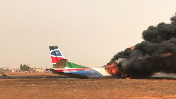 مقتل 18 شخصا في تحطم طائرة بولاية الوحدة في جنوب السودان