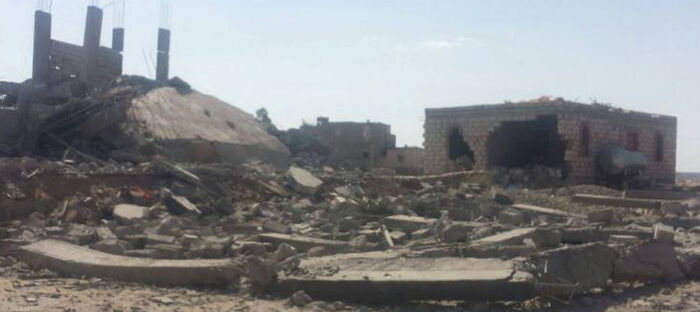 استمرارًا لعملياتها الإرهابية.. المليشيا تفجر منزل شيخ قبلي في ذمار