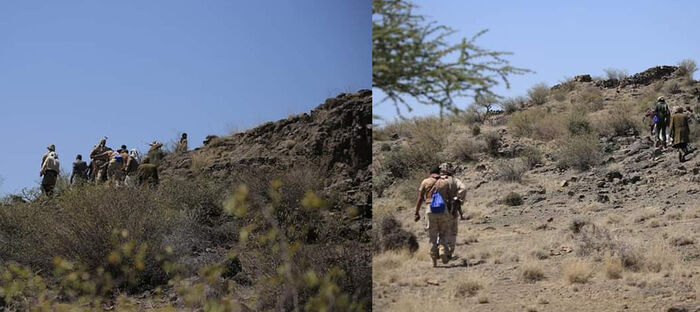 إسقاط مسيرة حوثية غرب تعز وهدوء حذر عقب مواجهات عنيفة