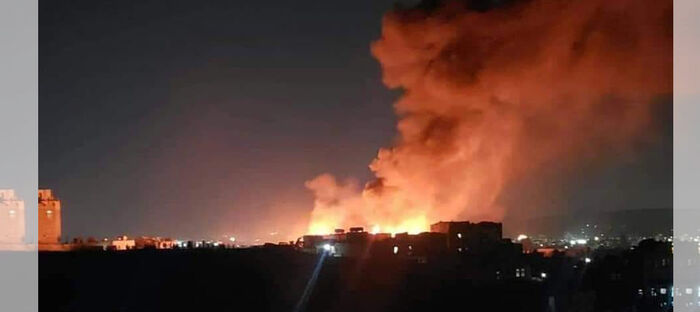 انفجار مخازن نفط حوثية تسبب كارثة بصنعاء