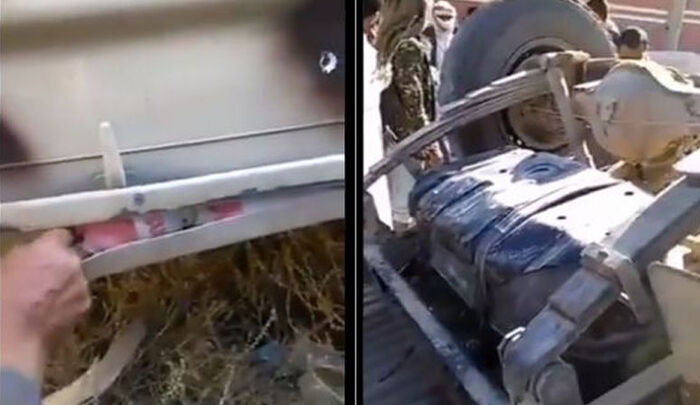 انقلاب سيارة في صنعاء لقيادات حوثية يكشف تجارة المليشيا بالحشيش والمخدرات (فيديو)