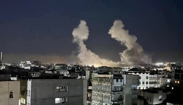 التحالف يعلن عن ضربات جوية دقيقة لأهداف عسكرية في صنعاء