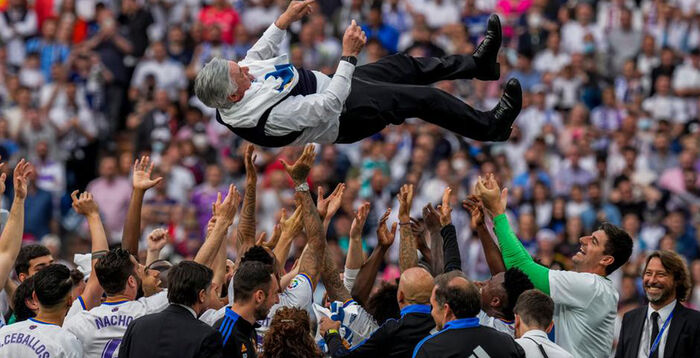 ريال مدريد يحرز لقب الدوري الإسباني ويدخل أنشيلوتي التاريخ