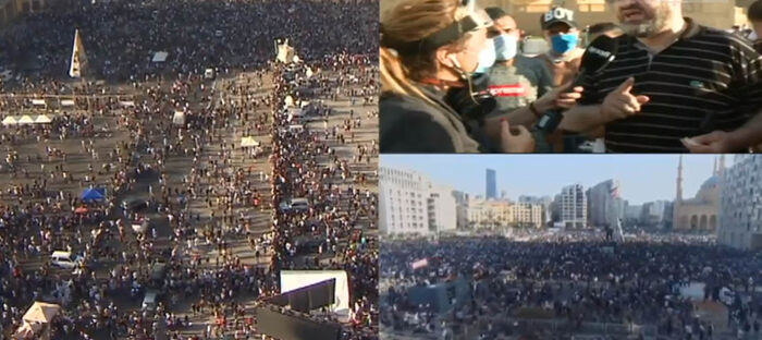 اللبنانيون يتظاهرون في «يوم الحساب» ضد مسئولي البلاد