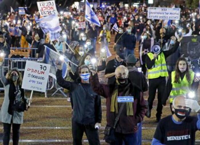 إسرائيليون يتظاهرون ضد مخطط ضم أراض فلسطينية