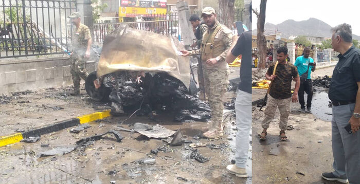 نجاة قائد عسكري من محاولة اغتيال بعبوة ناسفة في عدن