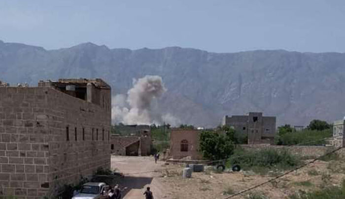 هجوم صاروخي حوثي على مديرية لودر بمحافظة أبين جنوبي اليمن