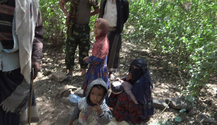 النازحون في مقبنة يناشدون المنظمات الدولية اغاثتهم