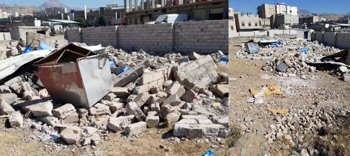 من داخل السجن وبالفيديو.. ميليشيات الحوثي تعتقل امرأة وطفلها وتهدم منزلهما بصنعاء (شاهد)