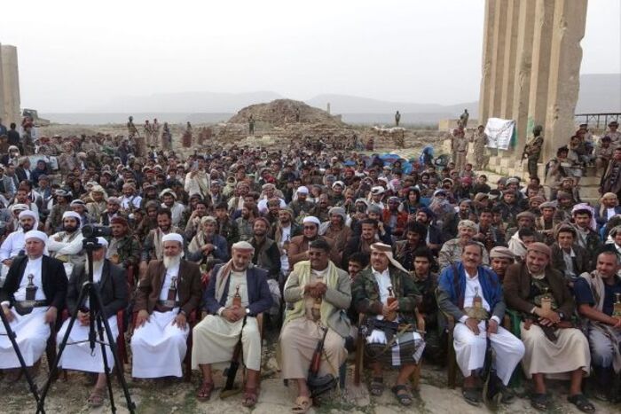 مليشيا الحوثي تكشف حقدها ضد التاريخ اليمني وتحوّل صرح معبد أثري إلى ساحة لاقامة أنشطتها الطائفية